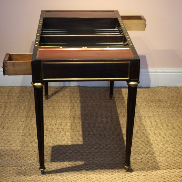18th Century French Louis XVI Mahogany Backgammon or Tric Trac Games table