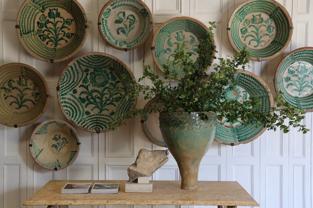 Very Large 19th Century Spanish Lebrillo from Fajalauza (Granada)