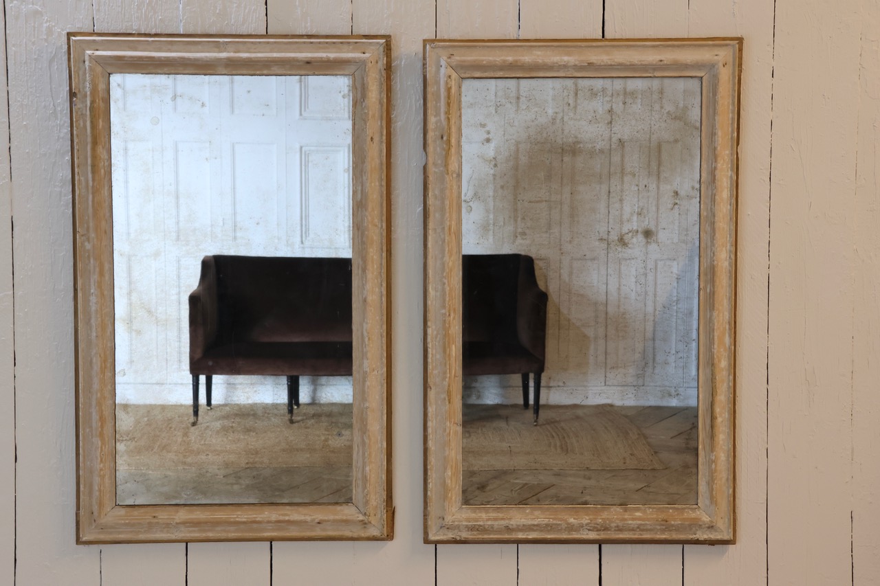 Large Pair of Mid 19th Century French Provençal Mirrors