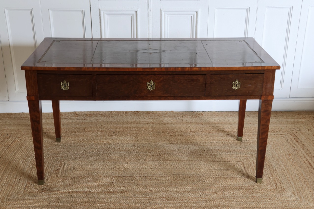 Early 19th Century French Directoire Plum Mahogany Desk