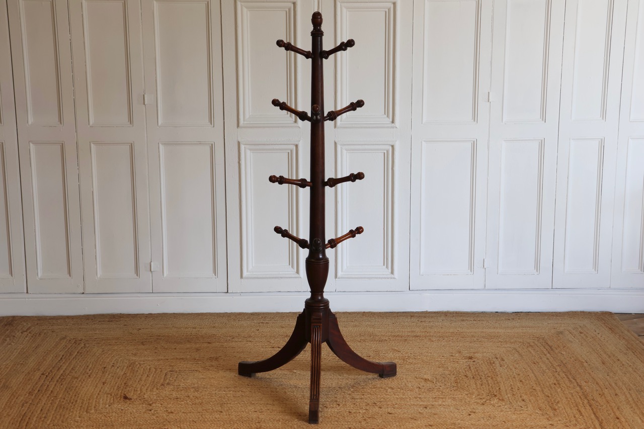 Early 20th Century  Mahogany Coat Stand in the Georgian Taste